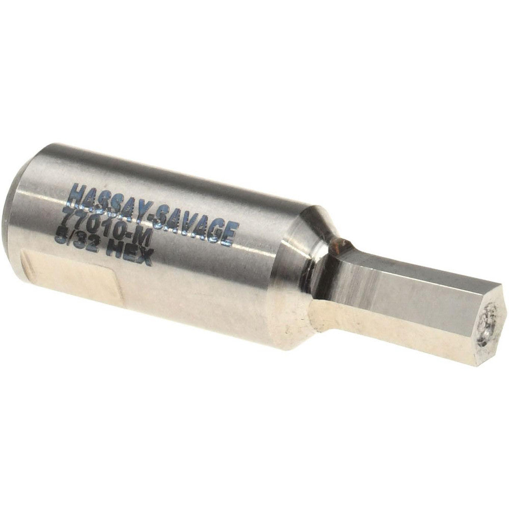 Hassay-Savage 77010-M Rotary Broaches Broaches Type Hexagon Broaches  Size (Inch) 5/32  Broach Size 0.1563in  Tool Material Hardened Proprietary Alloy  Coated Uncoated  Broach Body Width 0.1585in