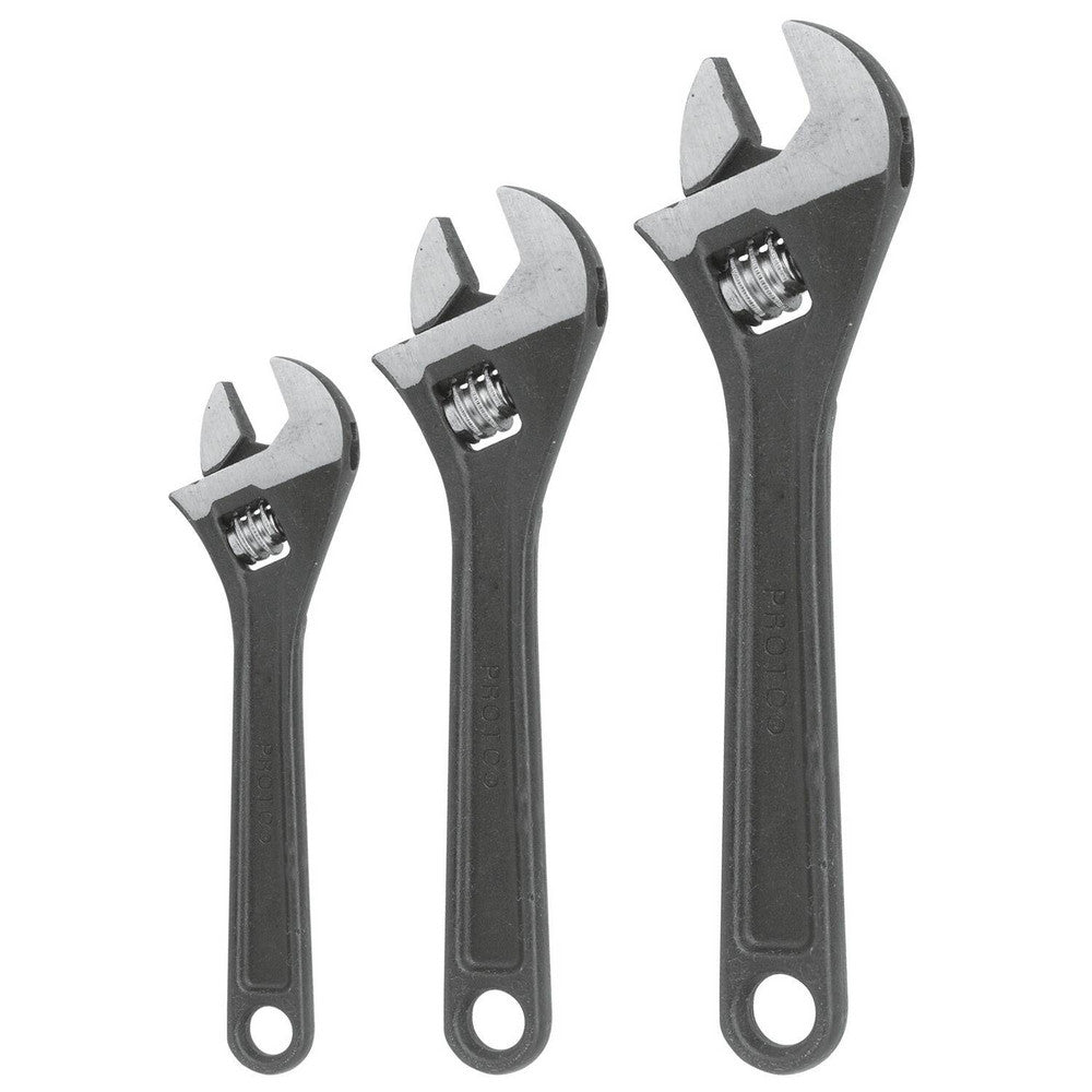 Proto J795SA Wrench Sets Set Type Adjustable Wrench Set  System Of Measurement Inch  Size Range 1-1/5 in - 1-1/2 in  Container Type None  Material Alloy Steel  Finish Coating Oxide