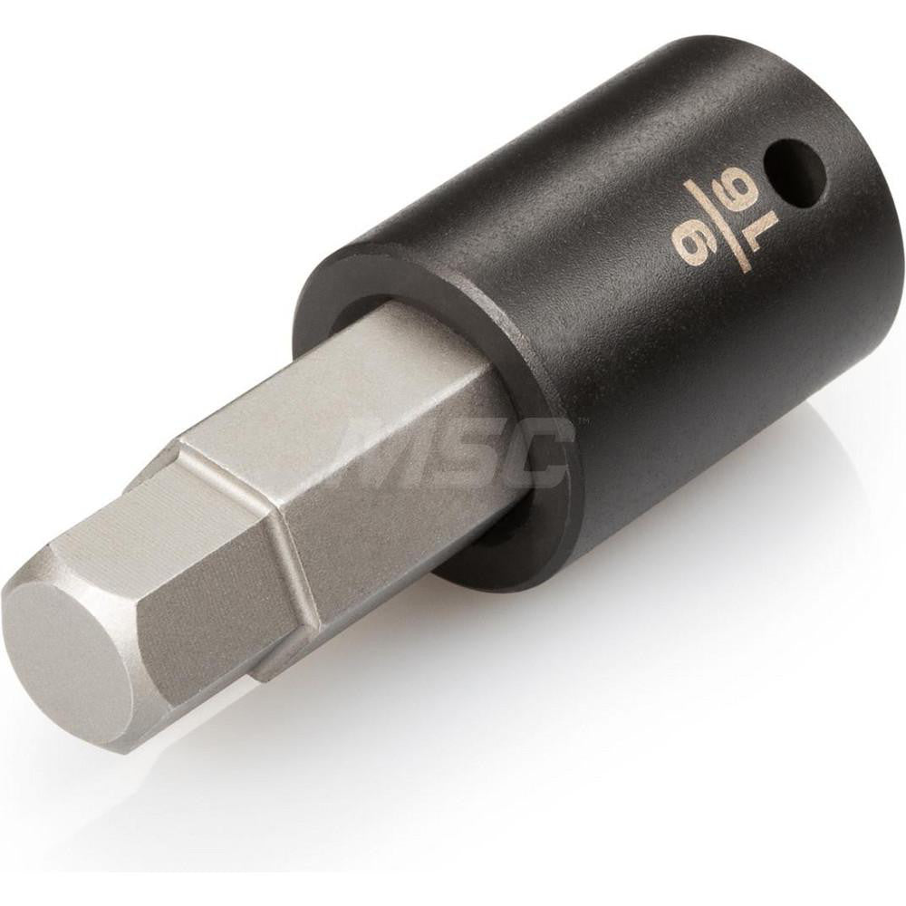Tekton SIB22214 1/2 Inch Drive x 9/16 Inch Hex Impact Bit Socket