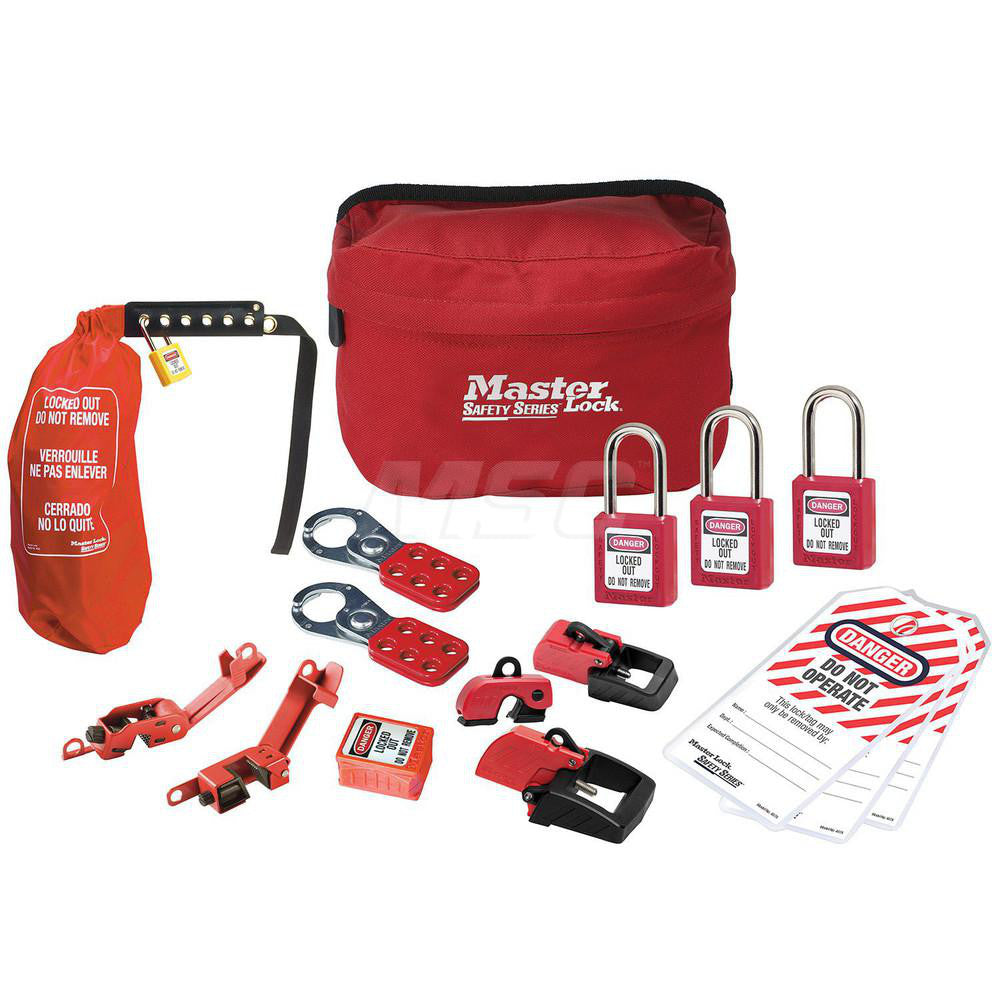Master Lock S1010E410KAPRE Portable Lockout Kits Type Electrical Lockout Kit Container Type Pouch Number of Padlocks Included 3 Key Type Keyed Alike