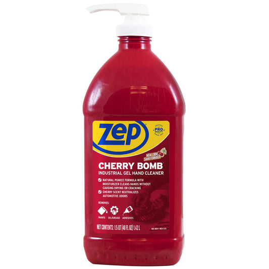 ZEP Inc ZUCBHC484 Cherry Bomb Hand Cleaner, 48 oz, Cherry Scent, 4/Case