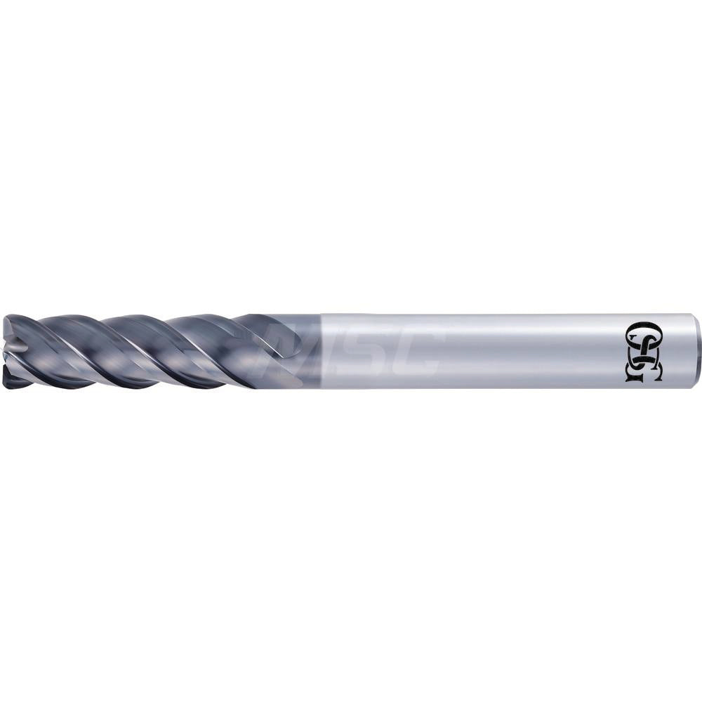 OSG 82711321 Corner Radius End Mill 1/4" Dia, 1" LOC, 0.0300" Radius, 4 Flute, Solid Carbide