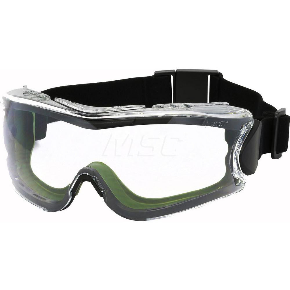 Bouton 251-63-0520 Safety Goggles Chemical Splash, Anti-Fog & Anti-Scratch, Clear Polycarbonate Lenses