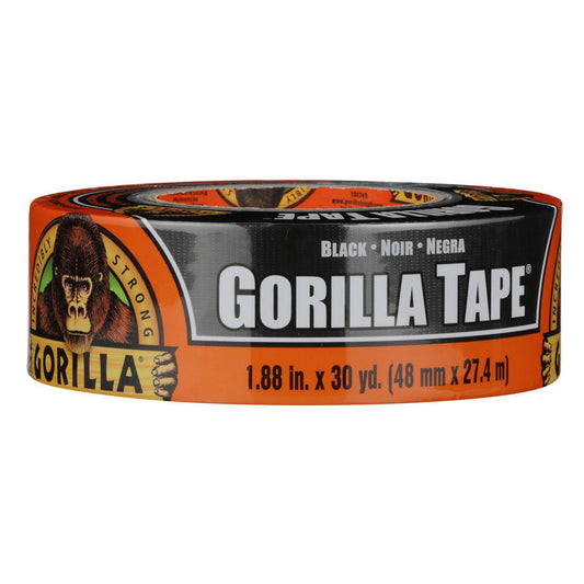 Gorilla Glue 105629 Duct & Foil Tape Tape Type Duct Tape Utility Cloth Duct  Thickness (mil) 16.75mil  Color Black  Series Gorilla Tape  Series Part Number 105629  Adhesive Material Rubber Natural Rubber Synthetic Rubber