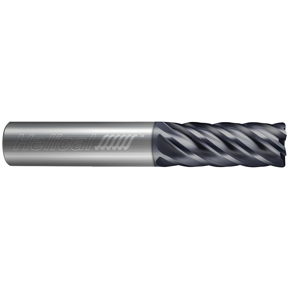 Helical Solutions 81686 Corner Radius End Mill 3/16" Dia, 7/32" LOC, 0.0100" Radius, 4 Flute, Solid Carbide
