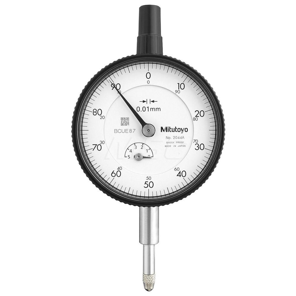 Mitutoyo 2044A Dial Drop Indicator 0.0000 to 0-100 Dial Reading, ±0.012 mm Accuracy 0.0100 mm Dial Graduation