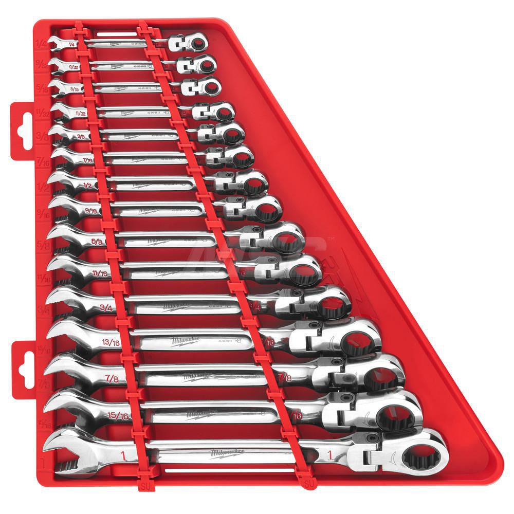 Milwaukee Tool 48-22-9413 Wrench Set 15 Pc, Inch