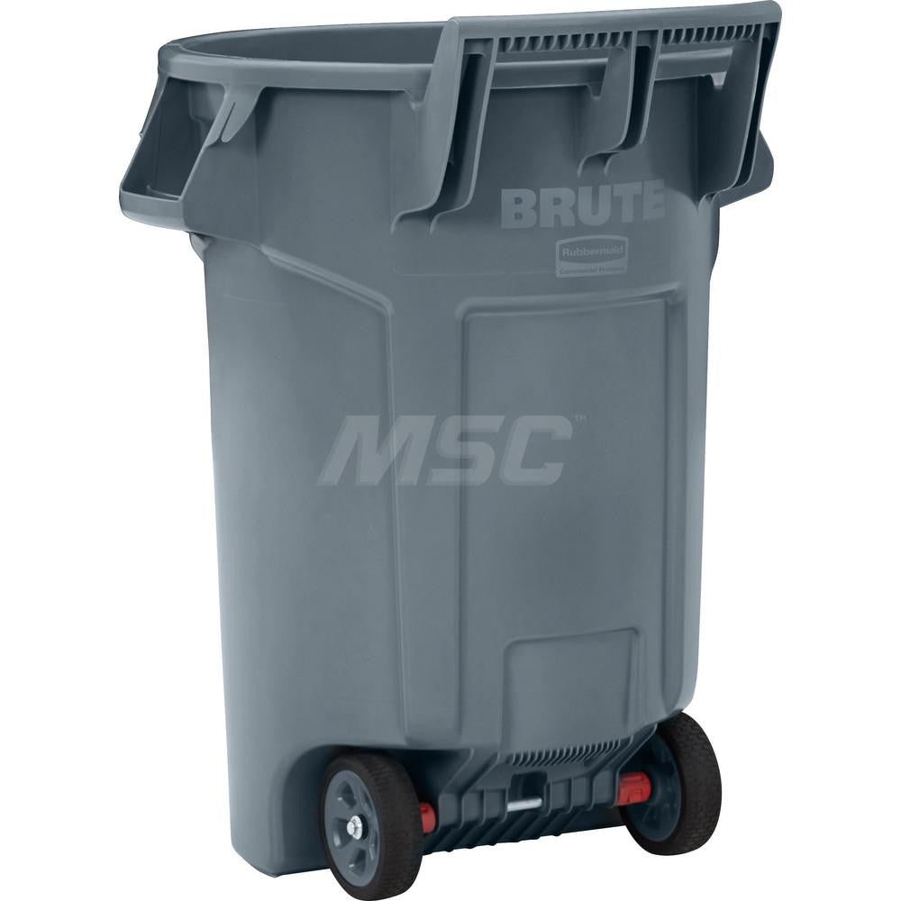 Rubbermaid 2131929 Vented Wheeled BRUTE Trash Container, 44 Gal, Gray