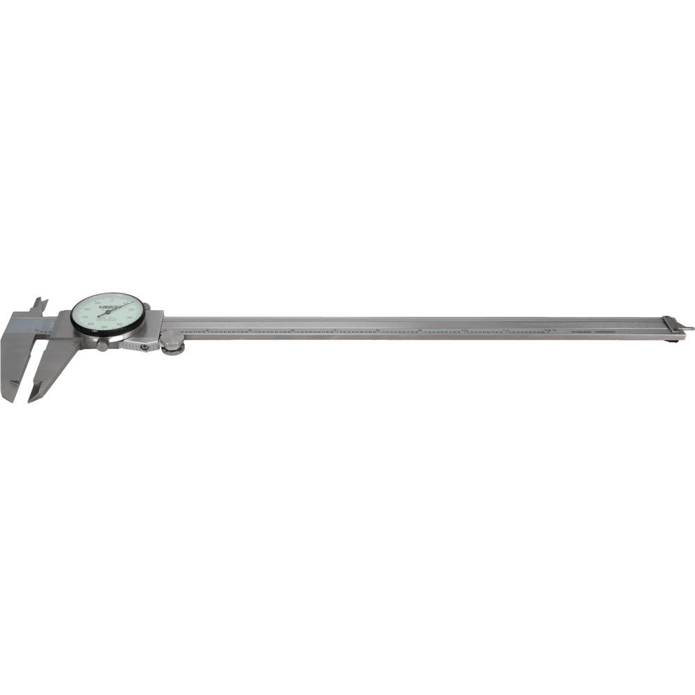 Insize USA LLC 1311-12 Dial Caliper 12", 0.001000" Graduation, 0.1" per Revolution, +/-0.0020" Accuracy, Calibrated, Stainless Steel Jaws
