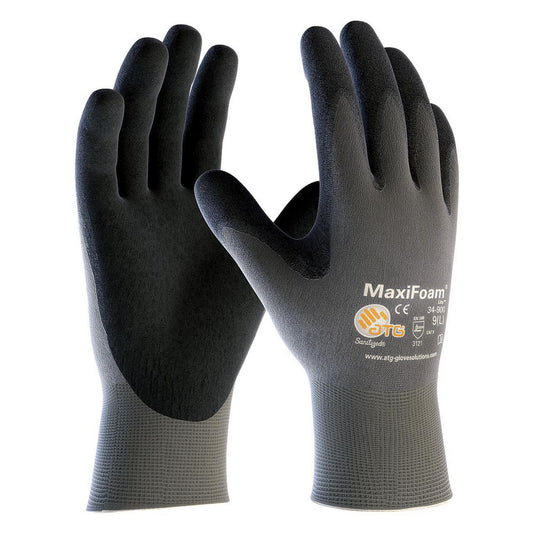 ATG 34-900/S Work Gloves G-Tek® MaxiFoam™ 34-900, Size Small, Micro-Foam Nitrile-Coated Nylon, General Purpose