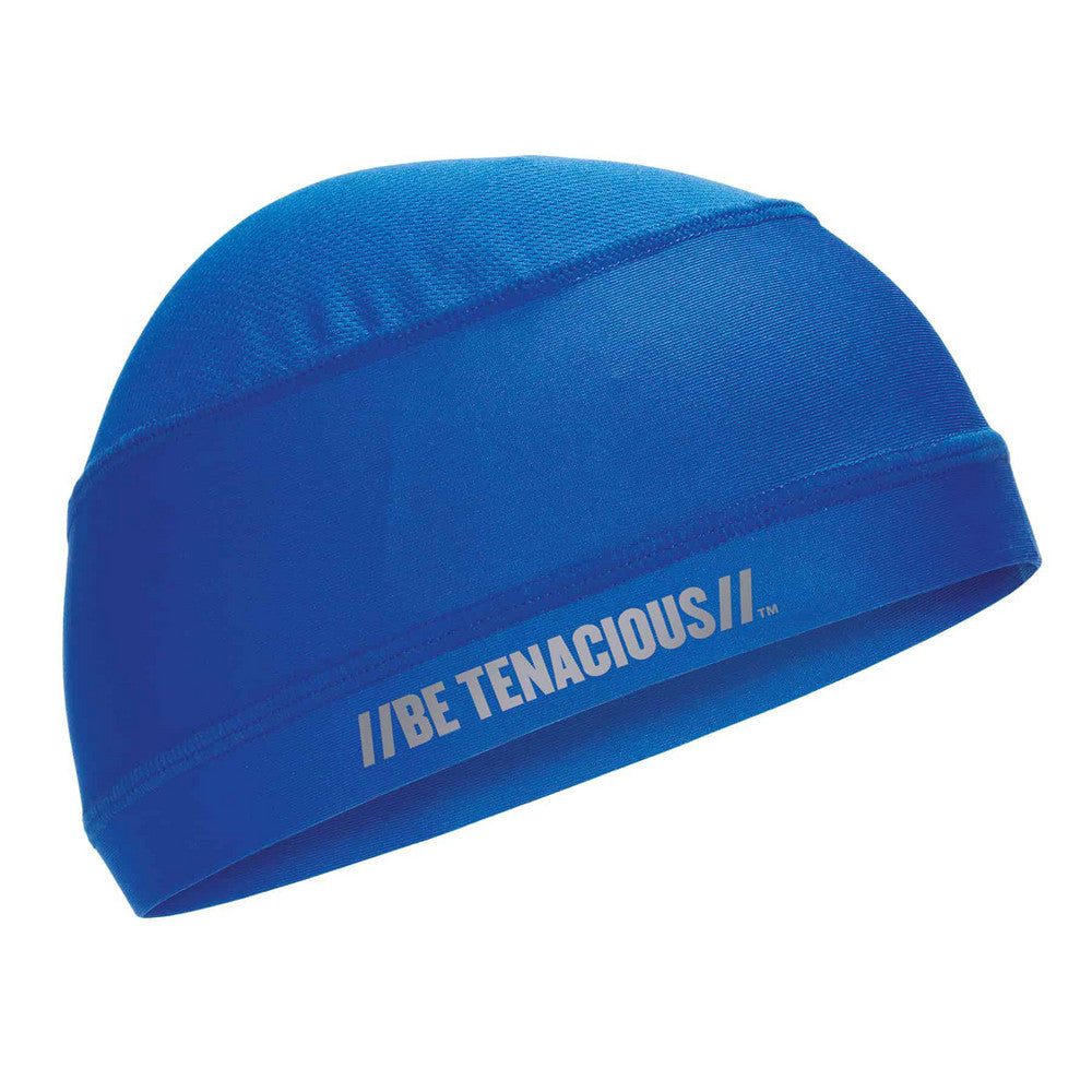 Ergodyne 12689 Skull Cap Size Universal, Blue, Anti-Odor Treatment, Instant Cooling Relief, Low-Profile, Machine Washable, Moisture Wicking