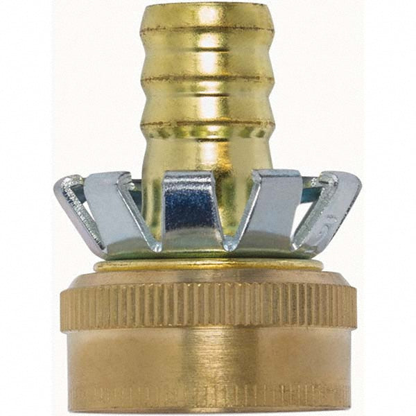 Gilmour 801204-1002 Garden Hose Coupler 0.5" Hose, Female, 3/4", Brass