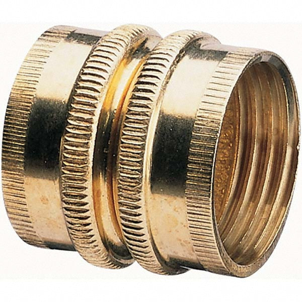 Gilmour 807734-1001 Garden Hose Connector 0.75" Hose, Female Hose to Female Hose, 3/4" NH x 3/4" NH, Brass