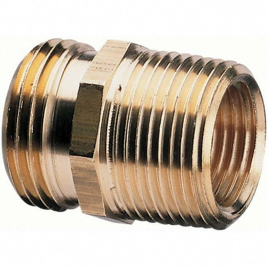 Gilmour 877054-1002 Garden Hose Connector Male Hose to Female Pipe & Male Hose to Male Pipe, 3/4" NH x 3/4" NPT x 1/2" NPT, Metal