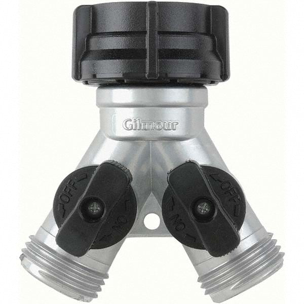 Gilmour 800154-1001 Garden Hose Shut-Off Valve Female & Male, 3/4", Metal