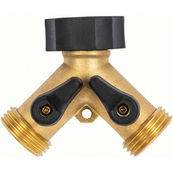 Gilmour 813004-1001 Garden Hose Shut-Off Valve Female & Male, 3/4", Brass