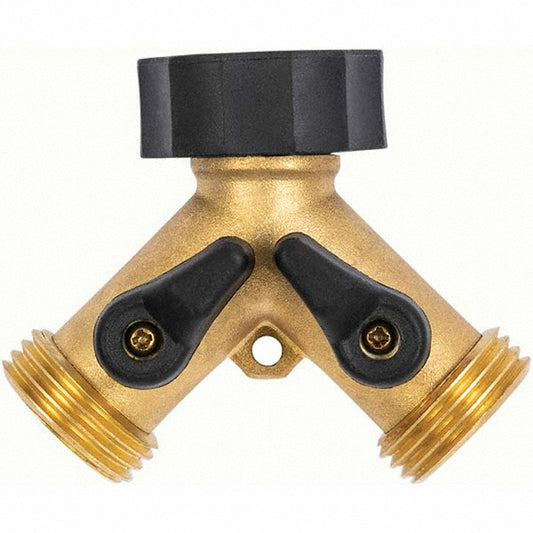 Gilmour 813004-1001 Garden Hose Shut-Off Valve Female & Male, 3/4", Brass