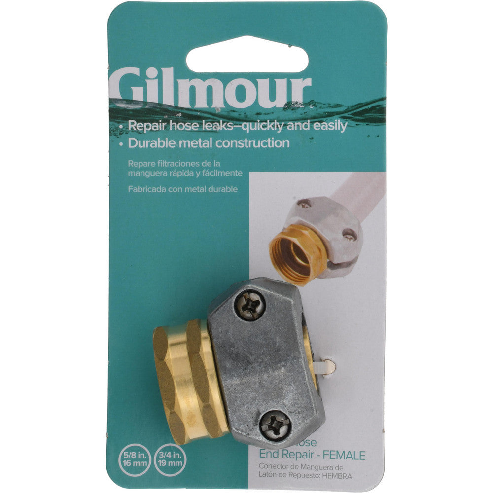 Gilmour 801014-1001 Garden Hose Coupling & Converter Female, 5/8", Metal