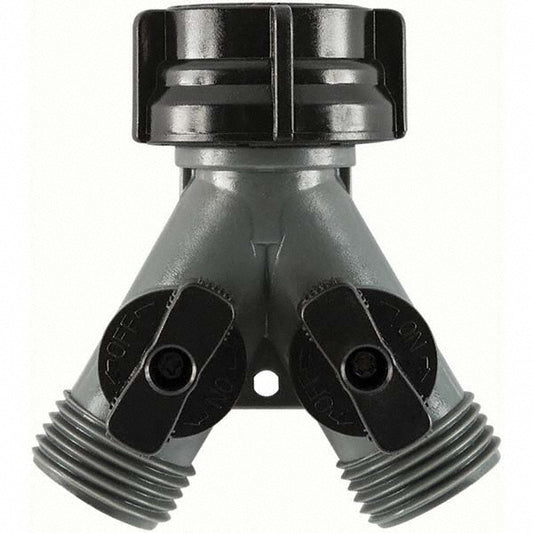 Gilmour 800174-1002 Garden Hose Shut-Off Valve Female & Male, 3/4", Plastic