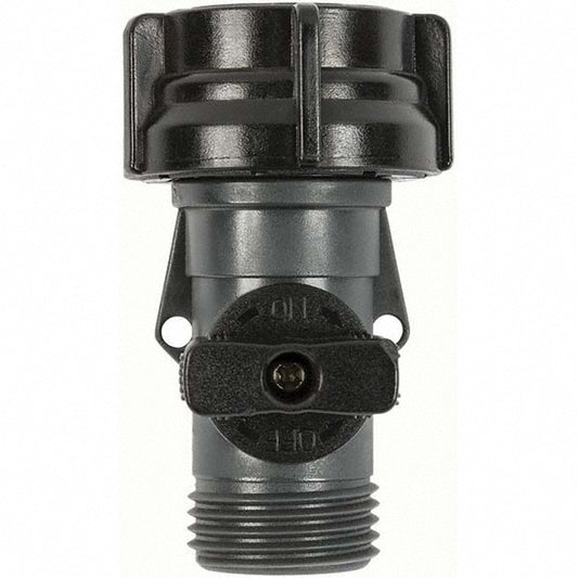Gilmour 807004-1002 Garden Hose Shut-Off Valve Female & Male, 3/4", Plastic