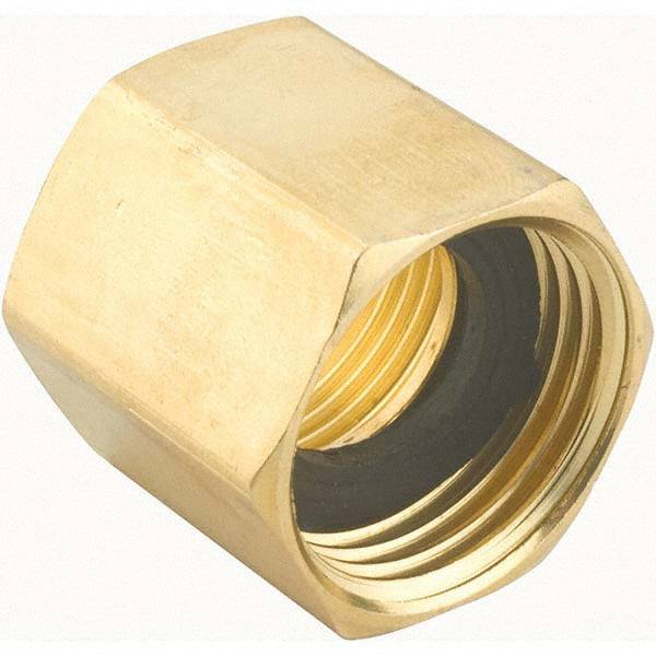 Gilmour 807074-1002 Garden Hose Connector 0.75" Hose, Female Hose to Female Pipe, 3/4" NH x 3/4" NPT, Brass