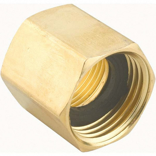 Gilmour 807074-1002 Garden Hose Connector 0.75" Hose, Female Hose to Female Pipe, 3/4" NH x 3/4" NPT, Brass