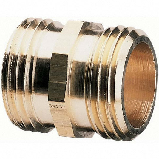 Gilmour 877014-1002 Garden Hose Connector Male Hose to Male Hose, 3/4" NH x 3/4" NH, Metal