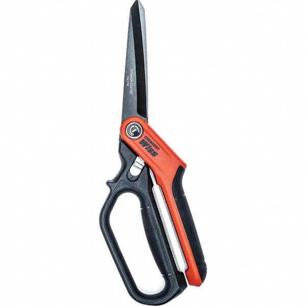 Wiss CW11TM Spring Loaded Tradesman Shears 11" OAL, 4" LOC, Titanium Blades