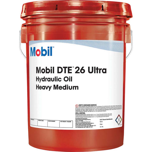 Mobil 125342 Mobil DTE 26 Ultra Hydraulic Machine Oil 5 gal Pail, ISO 111582009