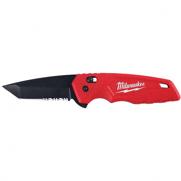Milwaukee Tool 48-22-1530 Folding Knives Edge Type Serrated  Blade Type Spring Assist  Blade Material Stainless Steel  Handle Material Glass-Filled Nylon  Overall Length (Decimal Inch) 7.4800  Blade Length (Decimal Inch) 2.9600