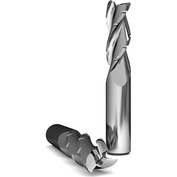 GWS 120668 Square End Mill 3/4'' Dia, 1-5/8'' LOC, 3/4'' Shank Dia, 4'' OAL, 3 Flutes, Solid Carbide