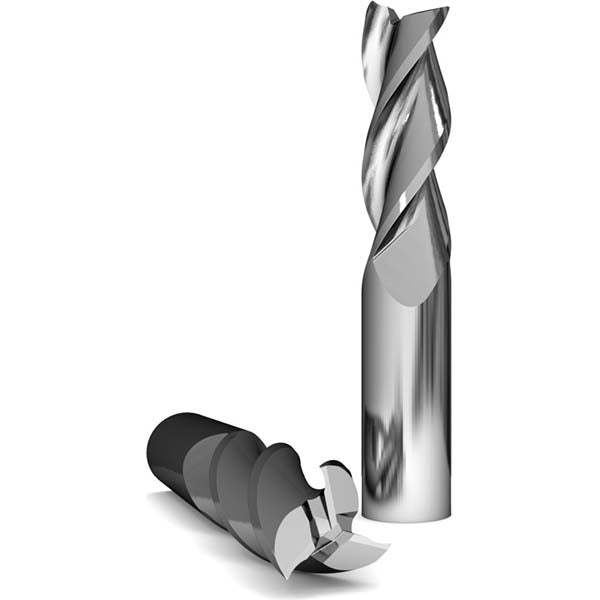 GWS 125648 Square End Mill 1/2" Dia, 2-1/4" LOC, 3 Flute, Solid Carbide