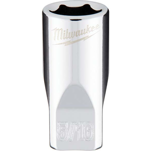 Milwaukee Tool 45-34-9005 Four Flat Hand Socket 1/4 Drive, 5/16" Socket, 6 Points, Not Tether Capable