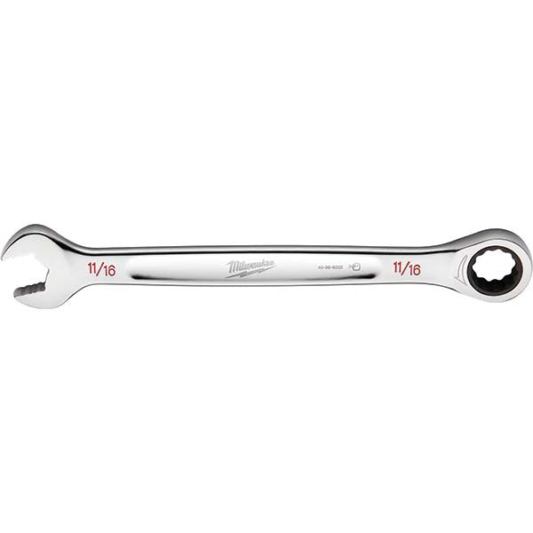 Milwaukee Tool 45-96-9222 Combination Wrench 11/16" Head Size, 0 deg Offset