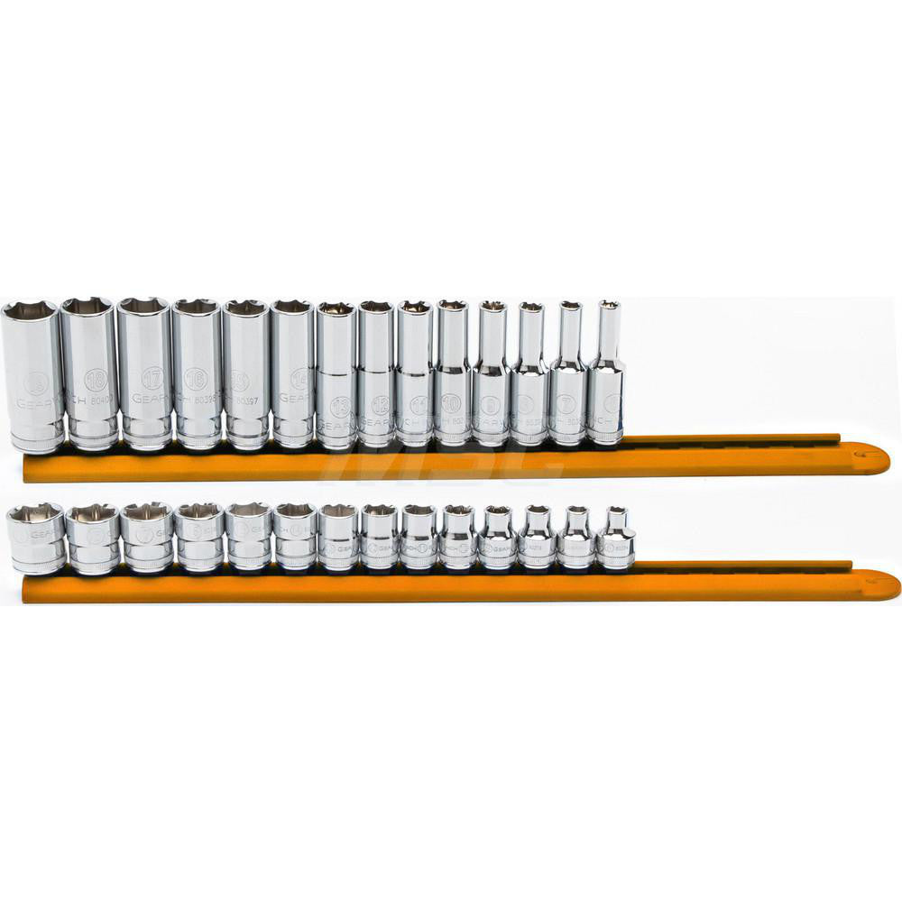 GEARWRENCH 86540 Socket Set 28 Pc, 6.00 to 19.00" Socket