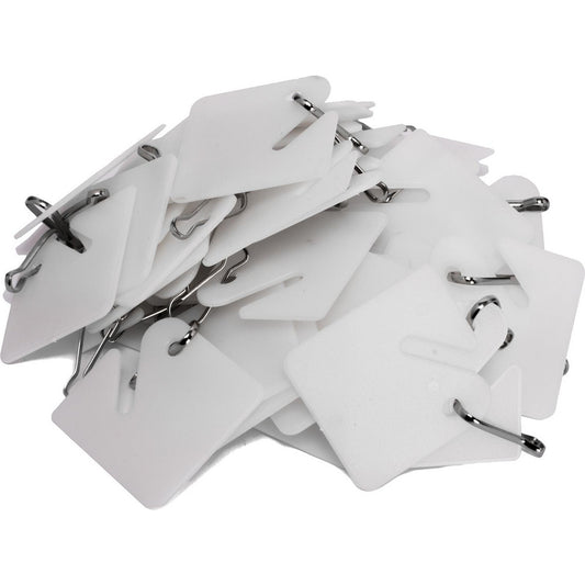 Barska AF13488 50 White Key Tags For Key Cabinets