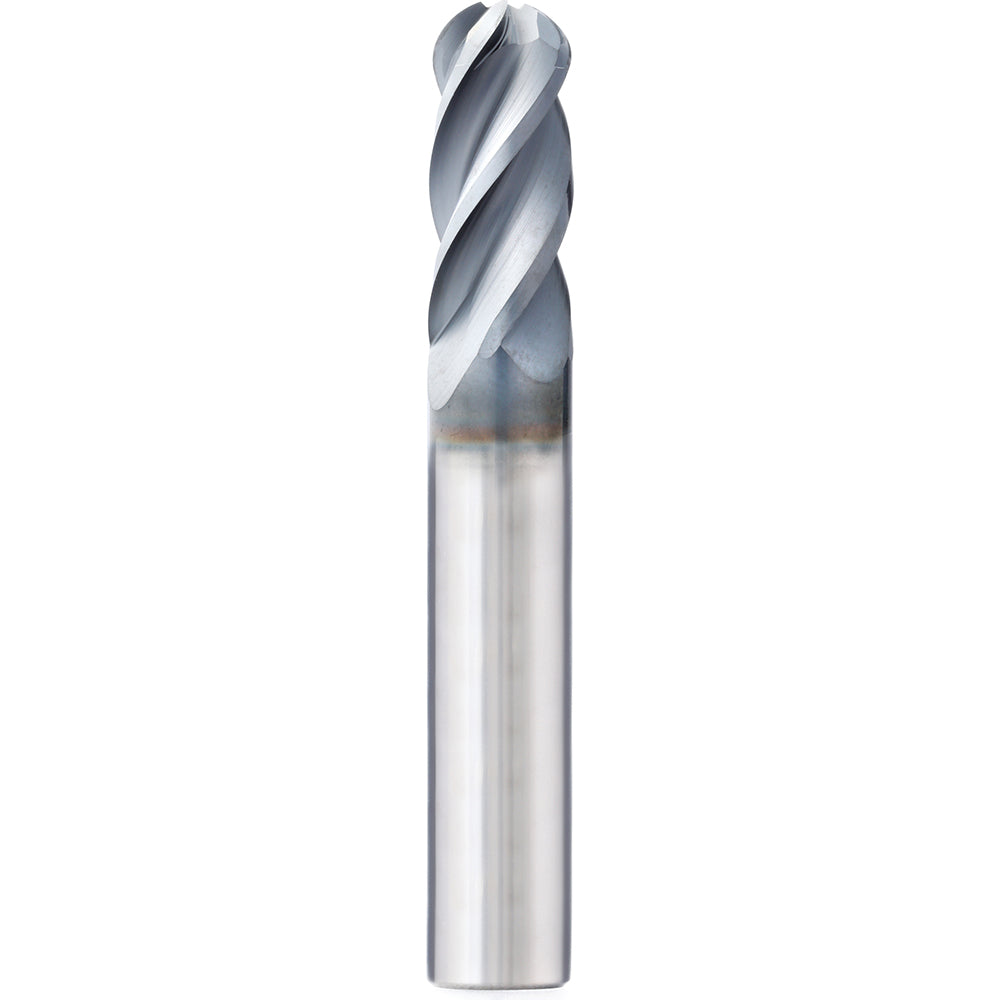 Supermill 5253205 Ball End Mill 1/4" Dia, 1-1/8" LOC, 4 Flute, Solid Carbide