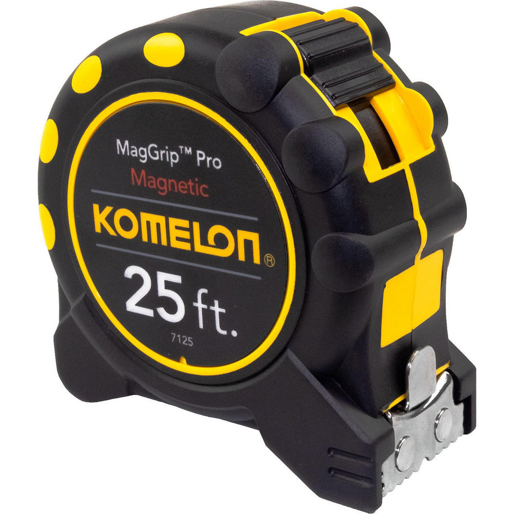 Komelon 7125 Tape Measure 25' Long, 1" Width, Yellow Blade