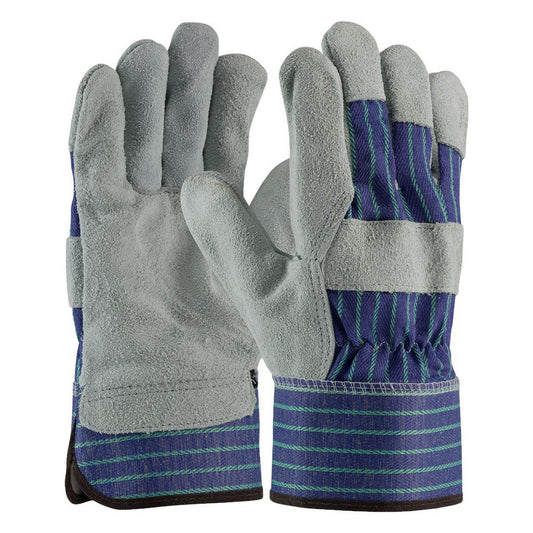 PIP 82-7563/L Work Gloves PiP 82-7563, Size Large, Split Cowhide Leather & Leather Palm Lined, Split Cowhide & Leather Palm, General Purpose