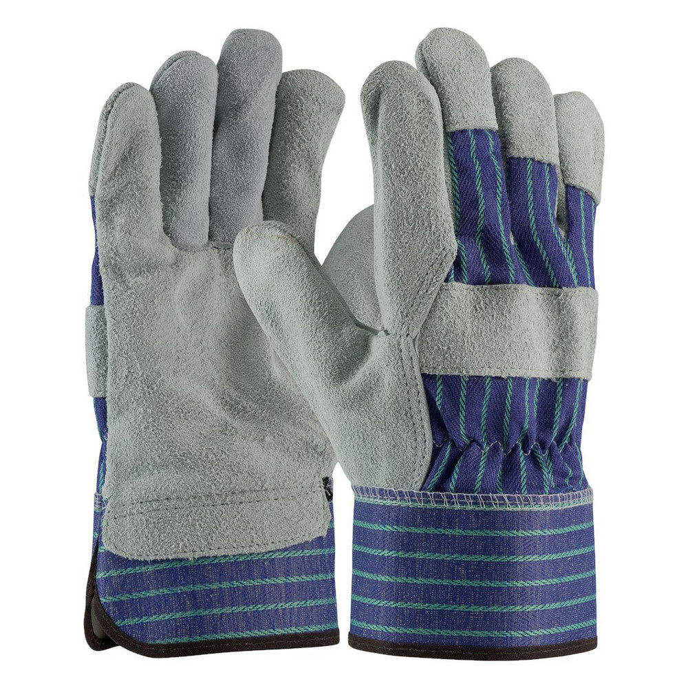 PIP 82-7563/XL Work Gloves PiP 97-520J, Size X-Large, Split Cowhide Leather & Leather Palm Lined, Split Cowhide & Leather Palm, General Purpose