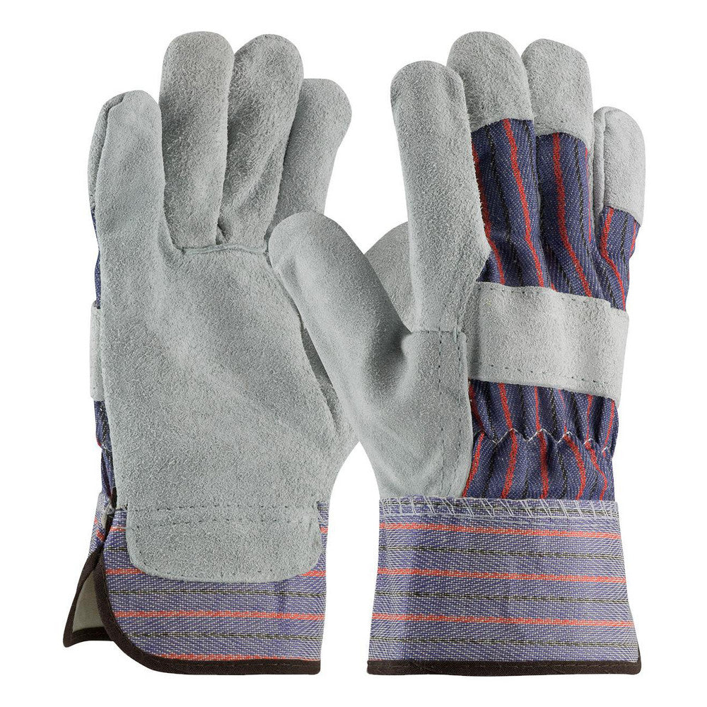 PIP 84-7532A/S Work Gloves PiP 84-7532, Size Small, Split Cowhide Leather & Leather Palm Lined, Split Cowhide & Leather Palm, General Purpose