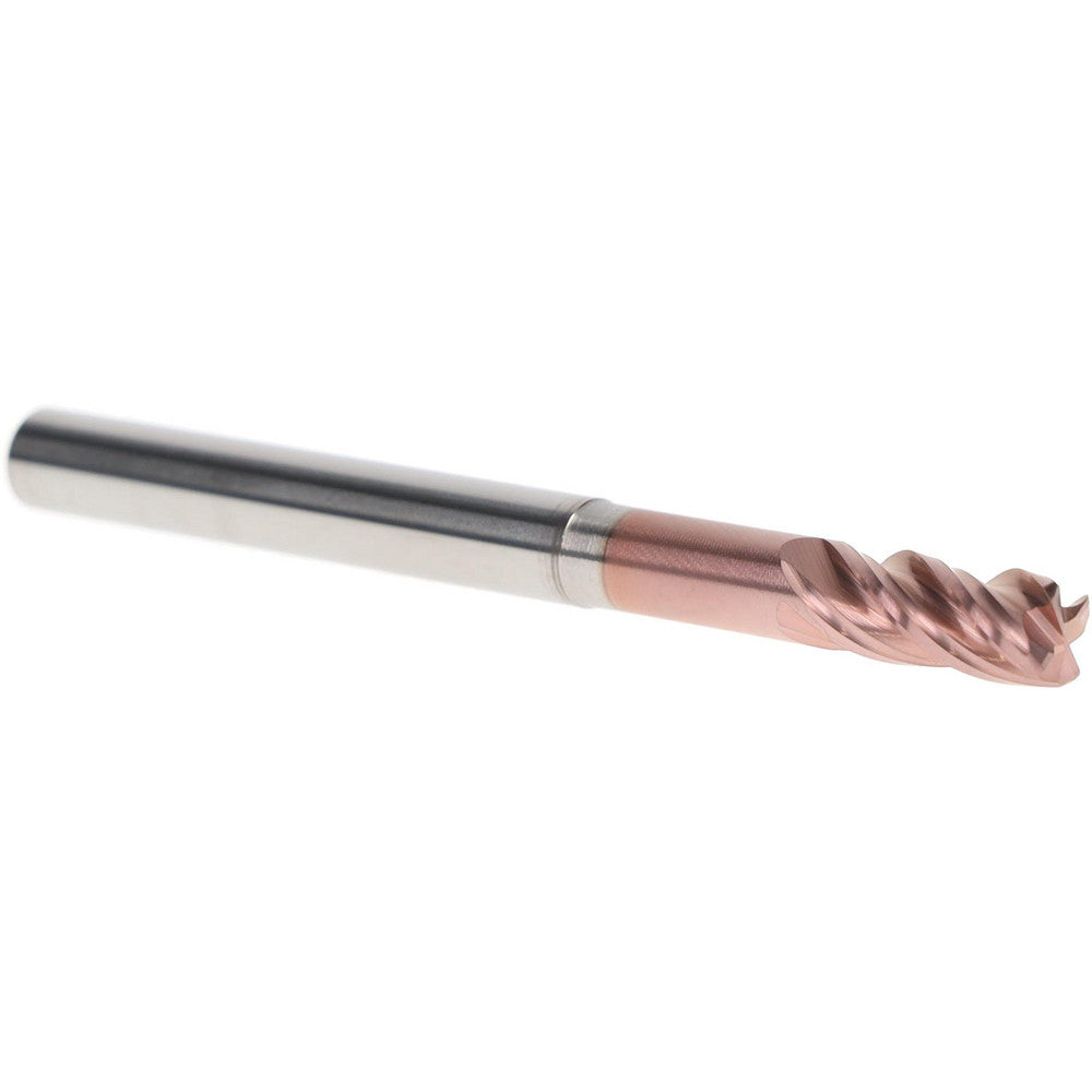 Iscar 3398064 Corner Radius End Mill 1/4" Dia, 1/2" LOC, 0.0300" Radius, 4 Flute, Solid Carbide