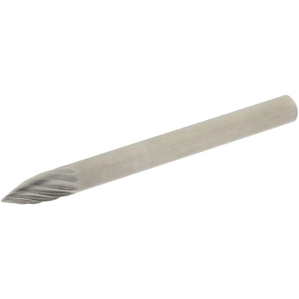 Hertel SZ20003T Abrasive Burr SG-41, 1/8" Cut Dia, Tree With Pointed End, Single Cut