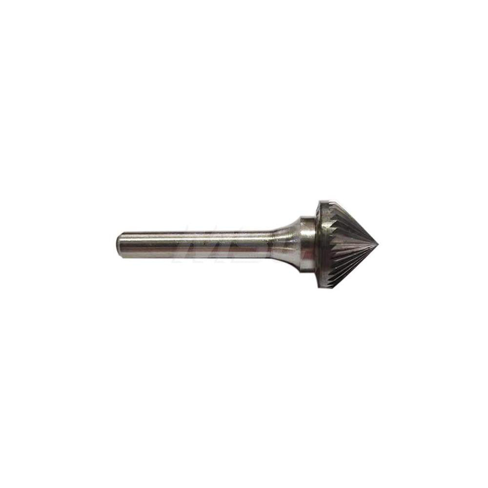 Hertel SZ20016C Abrasive Burr SM-5, 1/2" Cut Dia, Cone With Point End, Single Cut