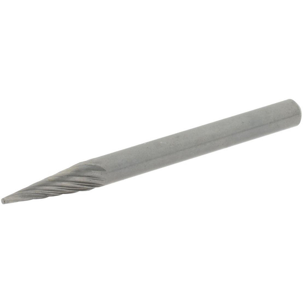Hertel SZ20004C Abrasive Burr SM-42, 1/8" Cut Dia, Cone With Point End, Single Cut