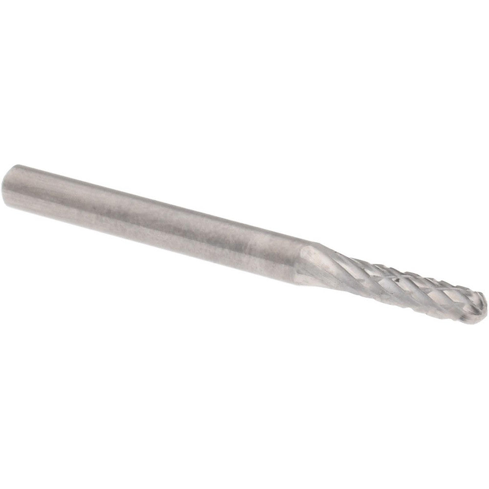 Hertel SZ0011CW Abrasive Burr SC-41, 3/32" Cut Dia, Cylinder With Radius End, Double Cut
