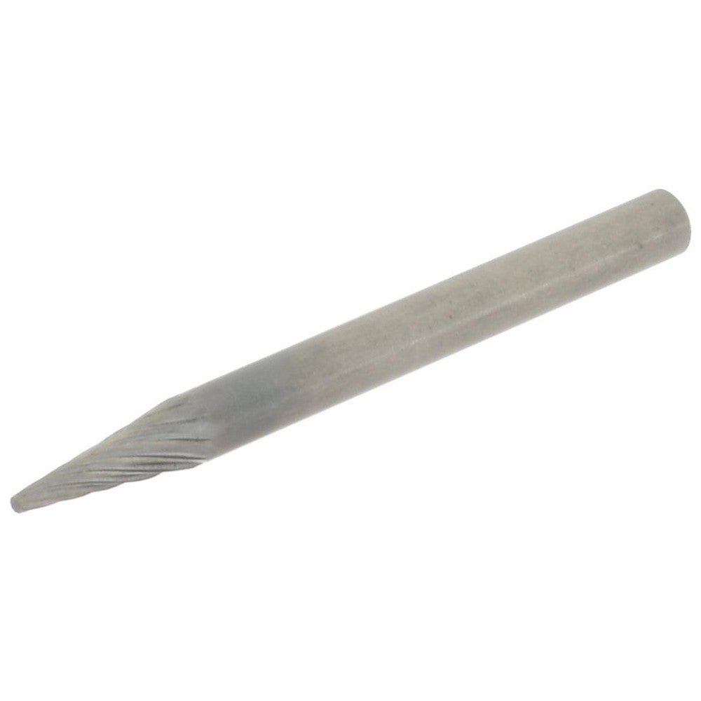 Hertel SZ20003C Abrasive Burr SM-41, 1/8" Cut Dia, Cone With Point End, Single Cut
