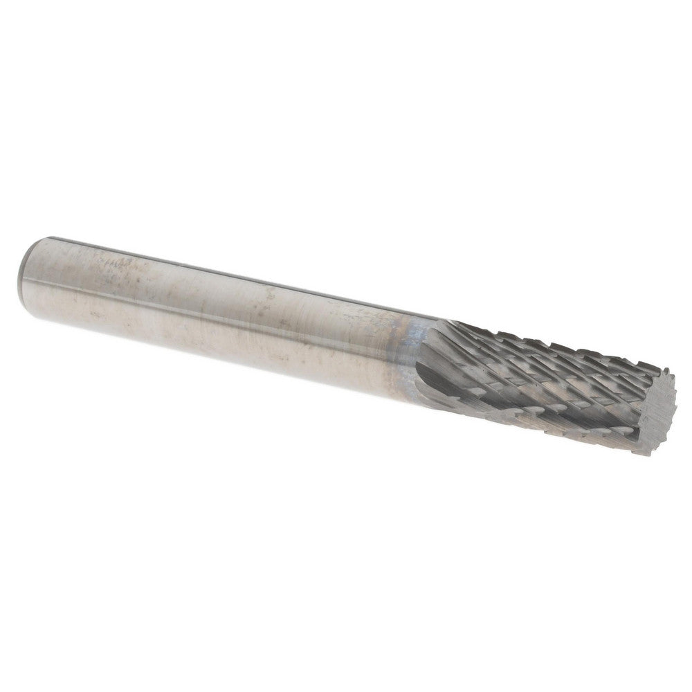 Hertel SZ0028C Abrasive Burr SA-1, 1/4" Cut Dia, Cylinder With Flat End, Double Cut