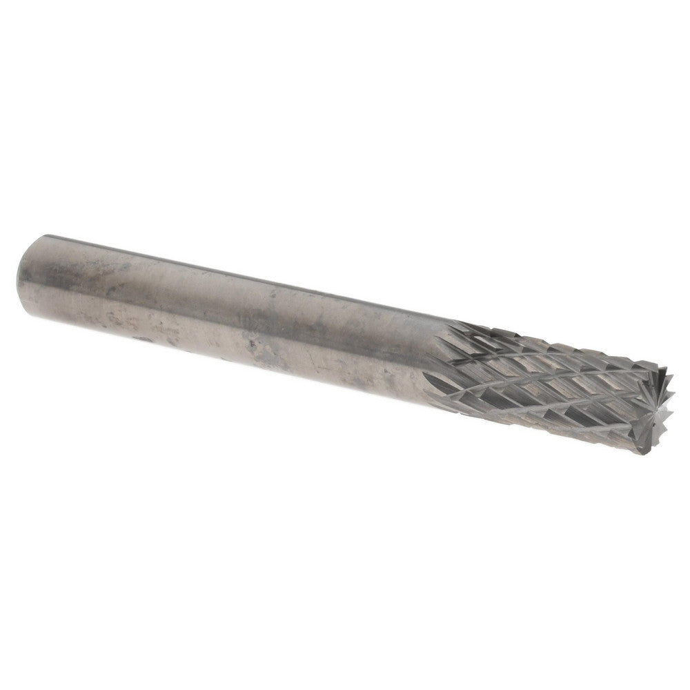 Hertel SZ0022CE Abrasive Burr SB-1, 1/4" Cut Dia, Cylinder With End Cut, Double Cut