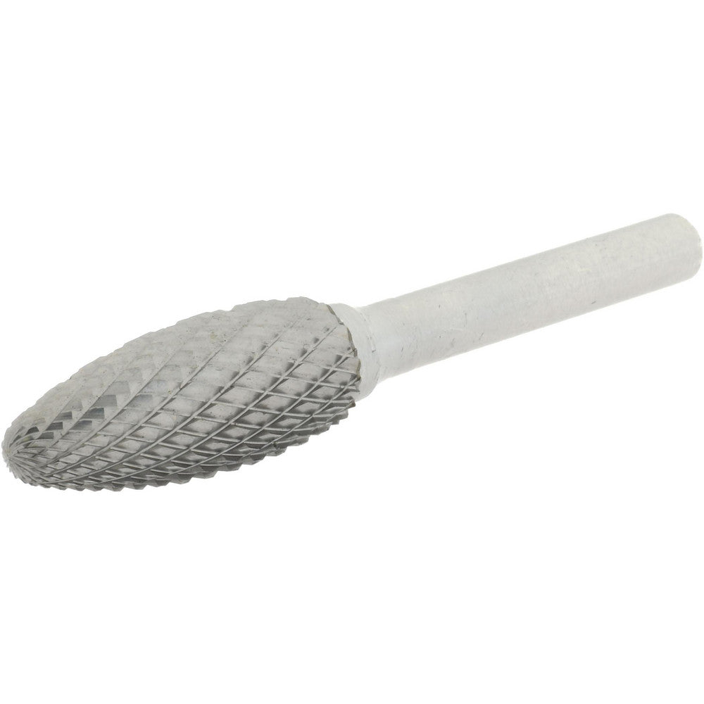 Hertel SZ0011F Abrasive Burr SH-5, 1/2" Cut Dia, Flame, Double Cut